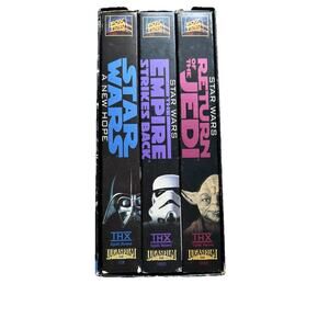 STAR WARS TRILOGY VHS Box Set 3 Tapes 1995 Edition Original THX Version